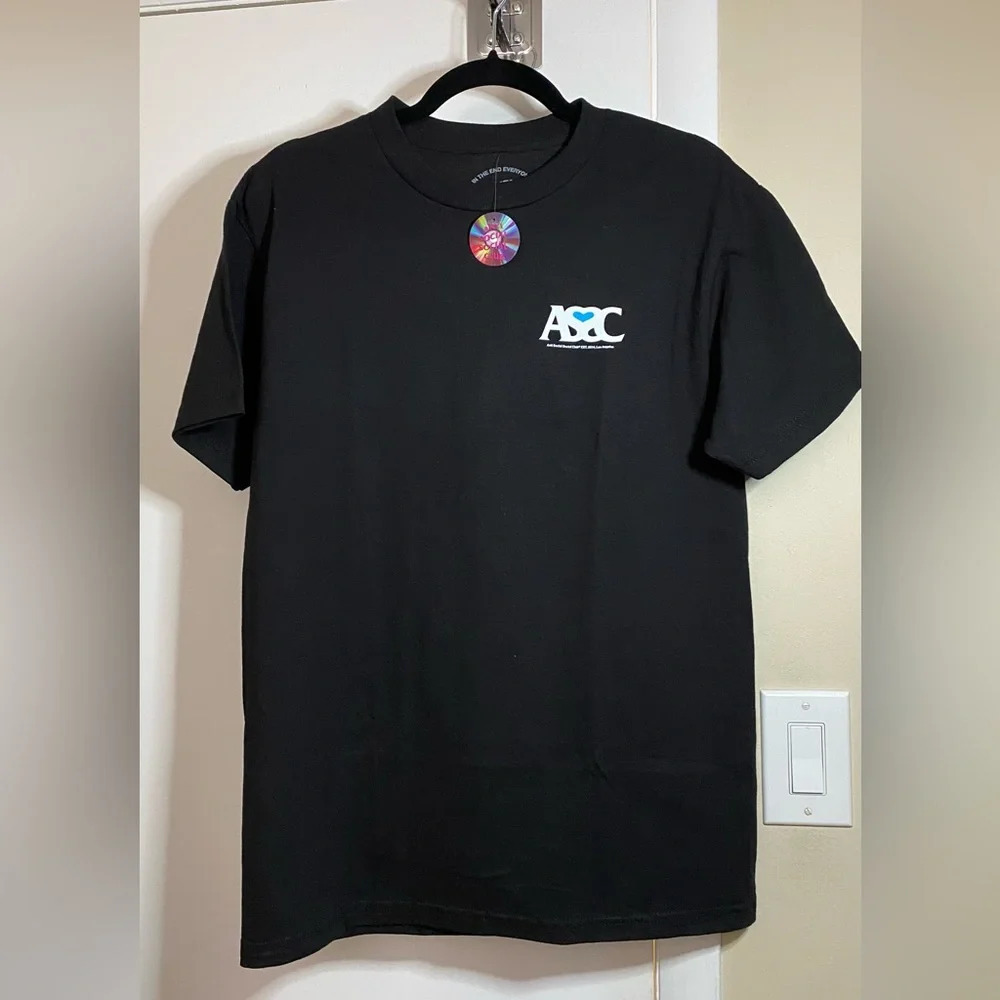 NWT ASSC Anti Social Social Club Negative Space Black Shirt Medium